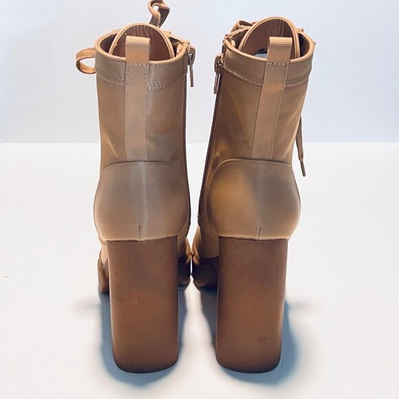 STEVE MADDEN Womens High Heeled Booties Size 8.5 Lace Up Side Zip Gorpcore NEW - Picture 6 of 11